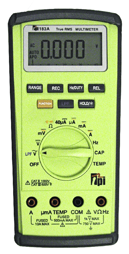 Digital, Multimeters, DMMs, TPI, Test Products International